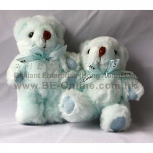 12cm 關節熊公仔 (粉藍色)